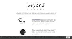 Desktop Screenshot of beyondluxury.com
