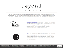 Tablet Screenshot of beyondluxury.com